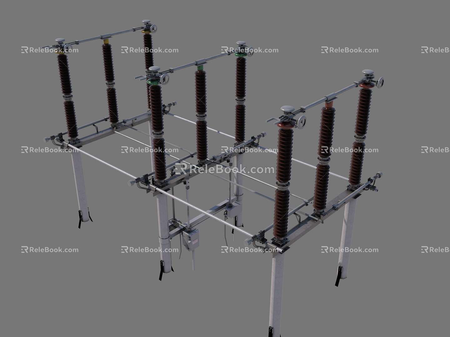 high voltage isolating switch isolating switch 3d model