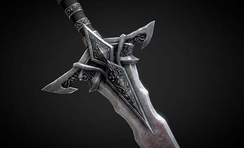 Medieval Dark Fantasy Weapons 3d model