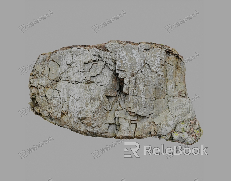 rock stone stone boulder granite natural landscape rockery model