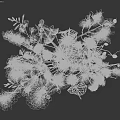 Elegant Decorative Ornament Arrangement With Flower Bouquet Green Plants And Decorative Branches