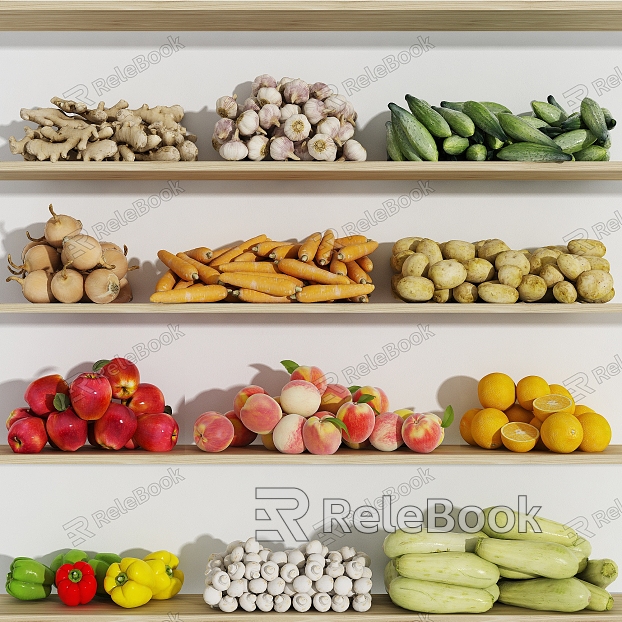 Modern Vegetables Vegetables and Fruits model