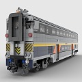 LEGO toy blocks subway car train high-speed rail light rail 3d model