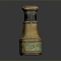 Antique Binoculars As Commercial Equipment Featuring Vintage Brass Design And Retro Look