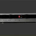 Vintage Cassette Recorder With Retro Design Tape Slot And Speaker Grille
