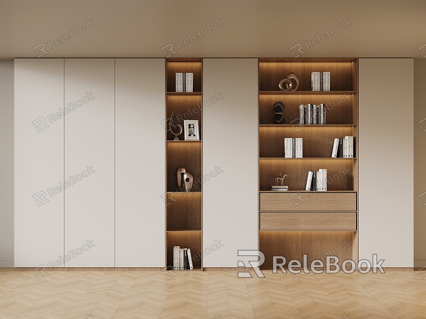 Simple bookcase model