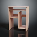 Light Wood Storage Shelf With Modern Design Multiple Open Shelves And Compartments