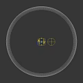 Tactical Weapon Sight Featuring Adjustable Control Knobs And Solid Mount Base Design