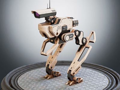 Modern Robot Patrol Robot Security Robot 3d model