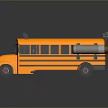 School Bus Old School Bus Small Bus Small Bus Small Van Unmanned Bus School Bus 3d model