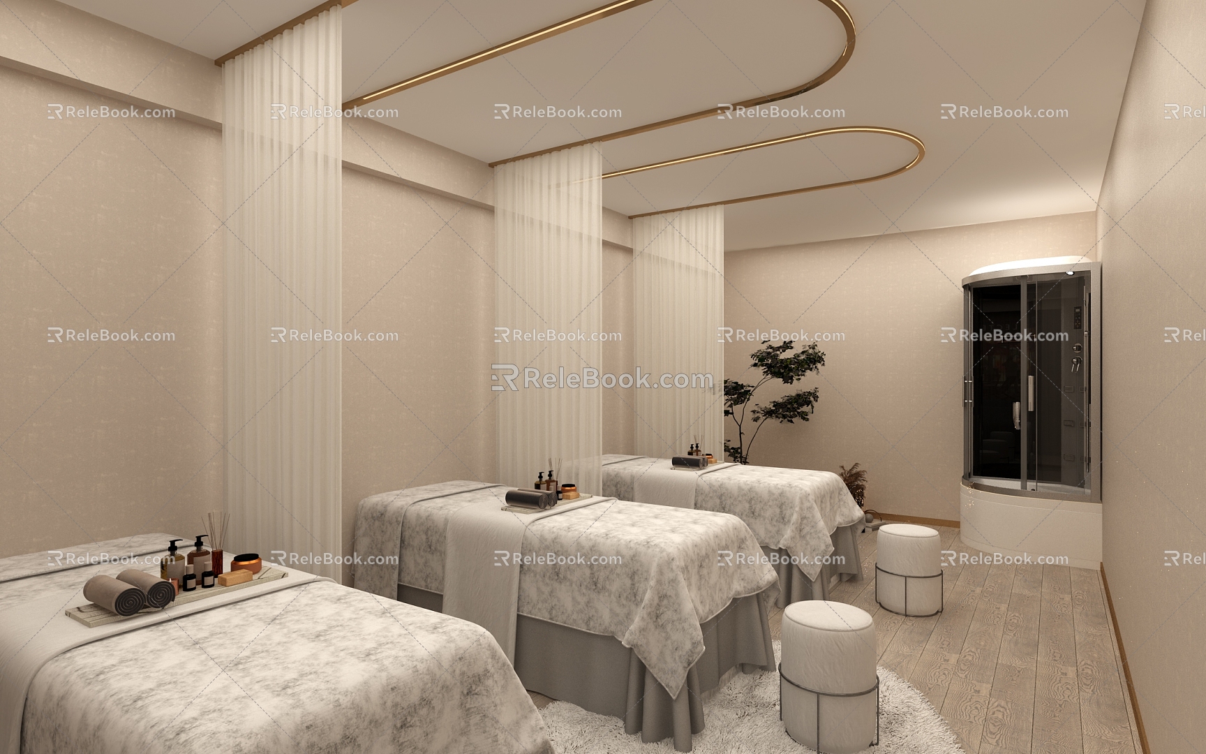 Modern SPA Beauty Salon 3d model