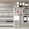 Various Air Conditioner Vents Designs For Home Interior With Grilles And Covers
