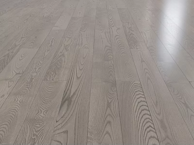 Wooden Floor Components With Natural Grain And Light Gray Surface Texture 3d model