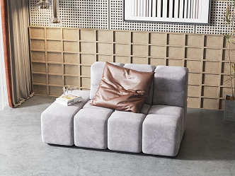 Modern single sofa 3d model