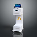 Healthcare Professional Operating Medical Device With 75 Logo For Patient Treatment