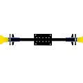 Colorful Cartoon Shaped Seesaw Playground Equipment With Spring Base And Yellow Blue Seats
