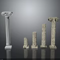 Classical Columns Collection With Various Sizes Styles And Textured Stone Finishes