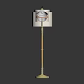 Furniture Floor Lamps In Various Styles With Wooden Metal Poles And Round Bases