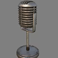 Vintage Microphone Classic Retro Design With Studio Audio Equipment Style