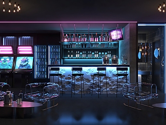 Bar 3d model