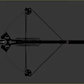 Crossbow Mechanical Crossbow Shift Bow and Arrow Shoot Far Equipment Weapons High-tech Crossbow 3d model