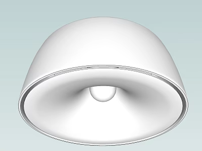 White Round Modern Ceiling Light With Sleek Design And Soft Glow Lighting Fixture 3d model