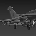 Gray Military Fighter Jet With Mounted Weapons And Number 131 Design