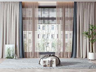 Modern Curtains 3d model