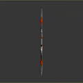 Modern Red And Silver Archery Bow With Sleek Stylish Artistic Design