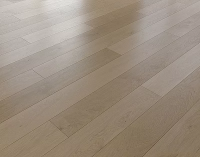 Light Colored Solid Oak Interior Wooden Floor With Natural Texture And Hardwood Planks 3d model