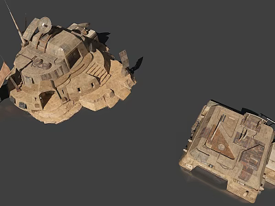 Detailed 3D Military Tank Models With Desert Camouflage And Turret Design 3d model