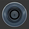 Blue Circular Double Layered Device With Smooth Surface And Reflective Base