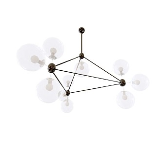 Modern Chandelier Metal Glass Chandelier 3d model