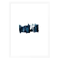 Vintage Architecture Landscape Painting With Arched Doorway And Classic Columns In Framed Wall Art
