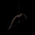 Bow and arrow ancient bow and arrow crossbow archery magic bow long-range weapon low face number low model simple model game sub-era film and television level super realistic 3d model