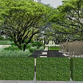 Residential Landscape With High Rise Buildings Lush Greenery And Modern Entrance Structure