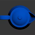 Stylish Blue Electric Kettle With Lid Handle And Modern Design For Daily Household Use