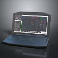 Gaming Laptop With High Performance Display Colorful Charts And Illuminated Keyboard