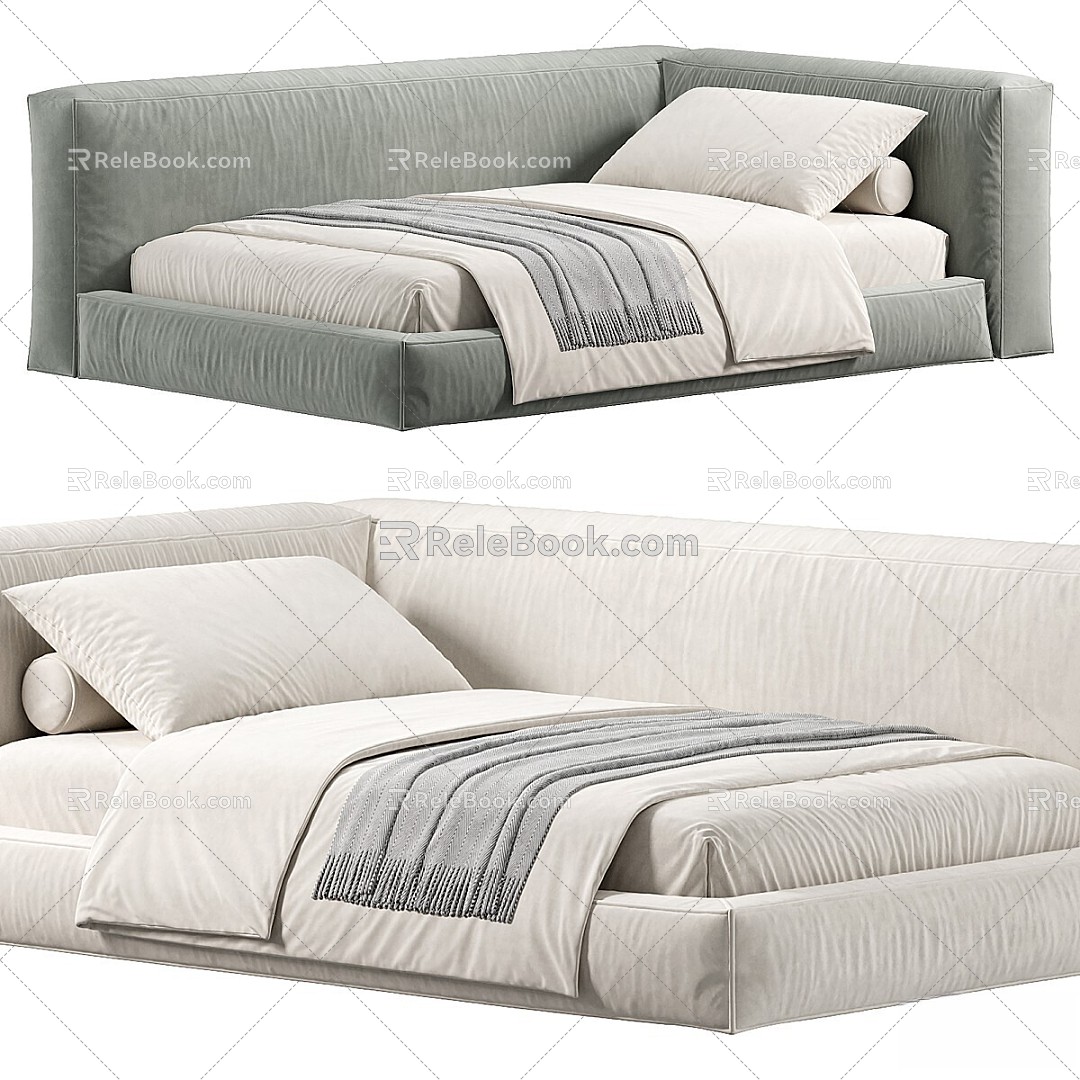 Single Bed 3d model