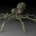 mechanical spider 3d model