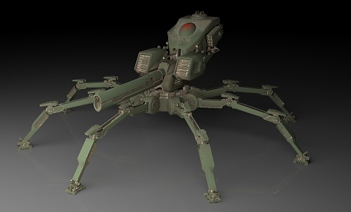 mechanical spider 3d model