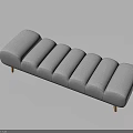 Modern Gray Long Sofa With Multiple Cushions And Stylish Wooden Legs Design