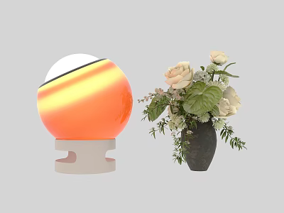 Furnishings Lamps Vase Ornaments 3d model