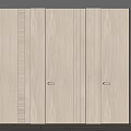 Modern Wooden Hinged Doors With Sleek Design And Light Tone Interior