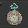 Vintage Decorative Pocket Watch With Ornate Case And Classic Dial Design