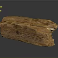 Natural Rustic Wooden Decorative Block With Organic Texture For Home