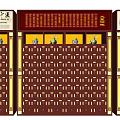 Traditional Chinese Medicine Wooden Cabinet Shelves With Multiple Drawers And Decorative Labels