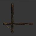 Daily Living Supplies Simple Crossed Wooden Sticks Tied with Rope Stand Tool