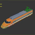 Train Light Rail Metro High Speed Rail EMU Train High Speed Train High Speed Train High Speed Locomotive EMU 3d model