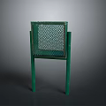 Green Industrial Equipment With Mesh Panel And Sturdy Four Leg Structure