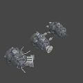asteroid station 3d model